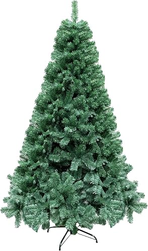 CHI 6ft/1.8m Alaskan Pine Green Artificial Christmas Tree Bushy 550 Tips Xmas Home Decorationations Decorations, PVC, 180 cm