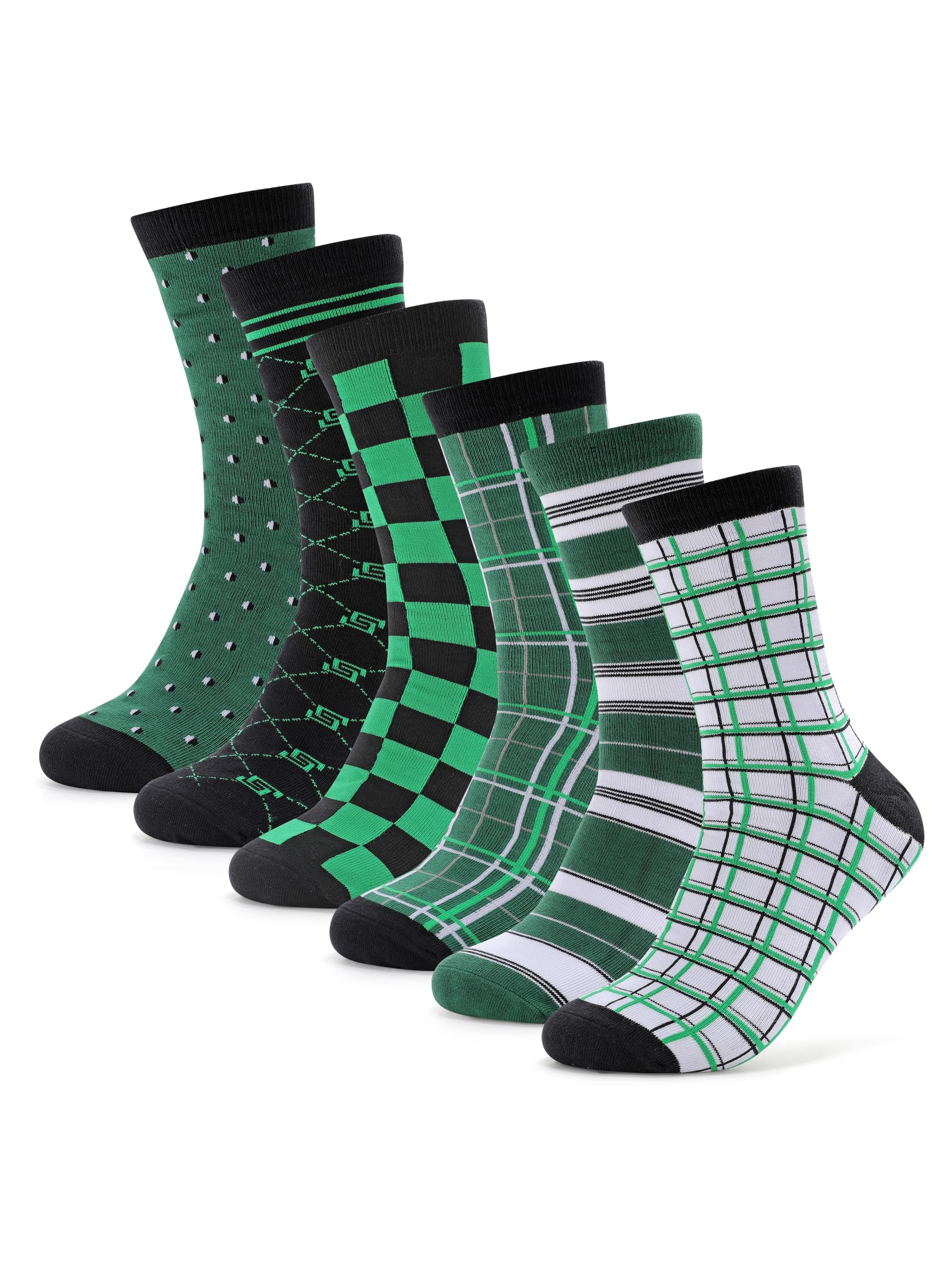 Mens Dress Socks Combed Cotton Anti Odor Quick Dry Moisture Wikcing Size 8-13 Crew Length