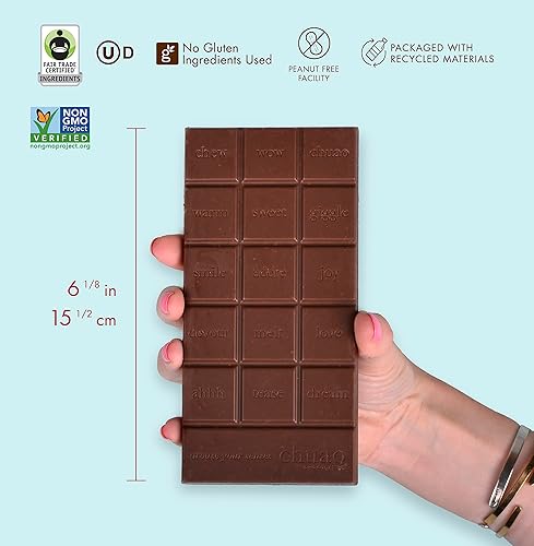 Miniatura 4 de Chuao Chocolatier Totally Tangy - Barras de chocolate con mango  Gourmet artesano europeo sin conservantes  Para cestas de regalo, Navidad, regalos