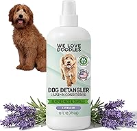 We Love Doodles Lavender Dog Detangler Spray - Leave-in Conditioner, Tangle Remover & Dematting Spray for Doodles, Poodles & All Breeds - Made in USA