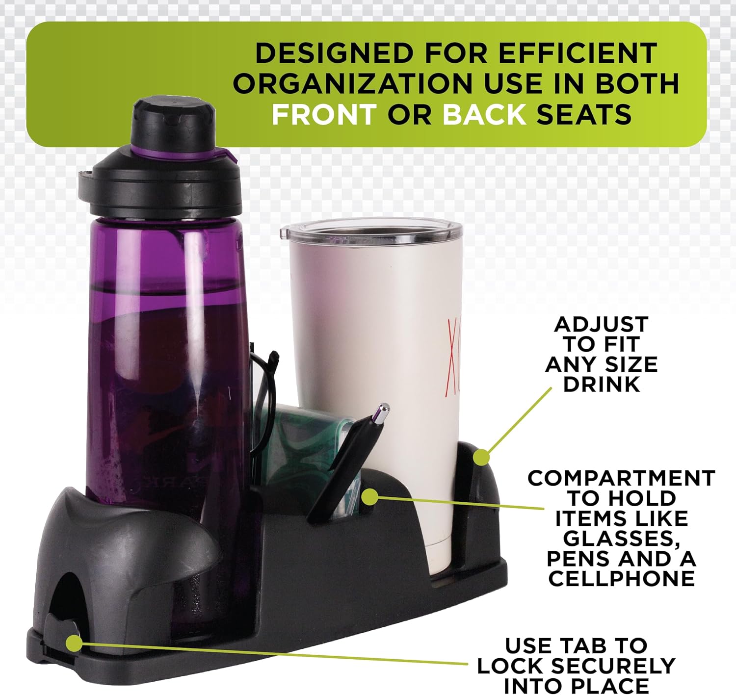 Go Gear SMT Twin Cupholder, (Black) - Image 2