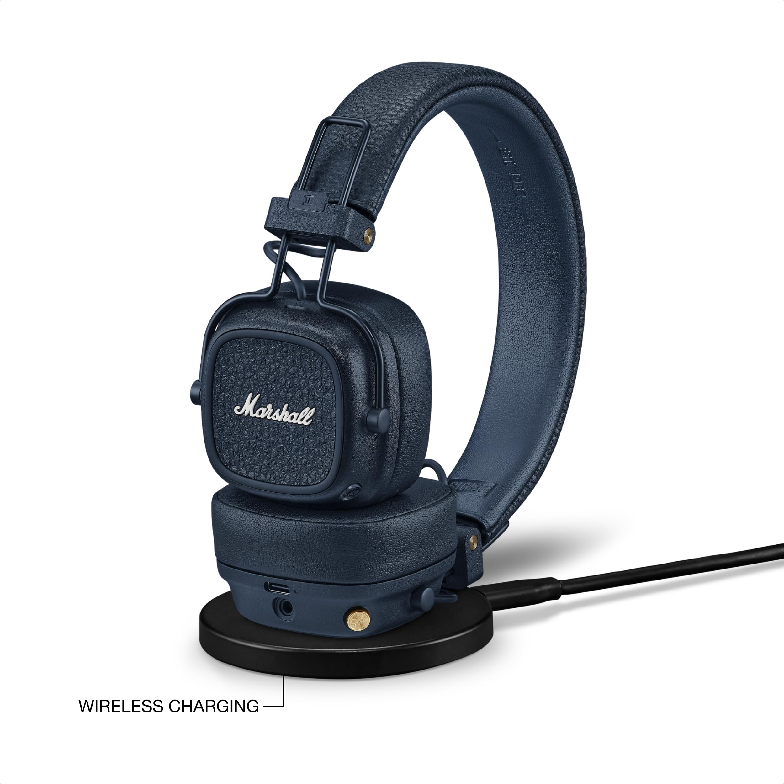 Marshall Major V - Cuffie wireless Bluetooth On-Ear, colore: Blu notte