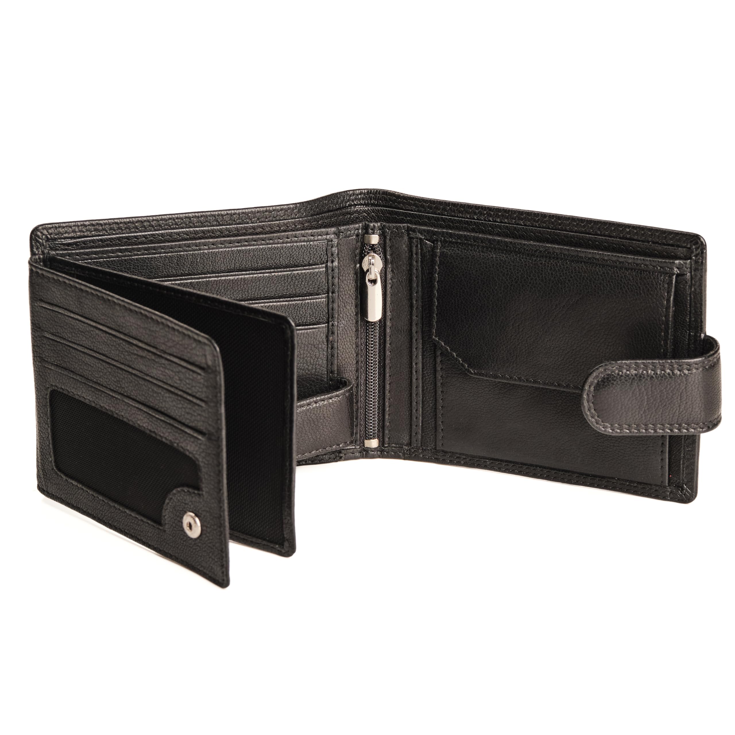 HansGo Carteras para Hombre Piel - Monedero con Estilo - Cartera Hombre Hecha a Mano Cuero Auténtico - Billeteras con RFID - La Cartera Cómoda - Wallets for Men - Regalos Originales.