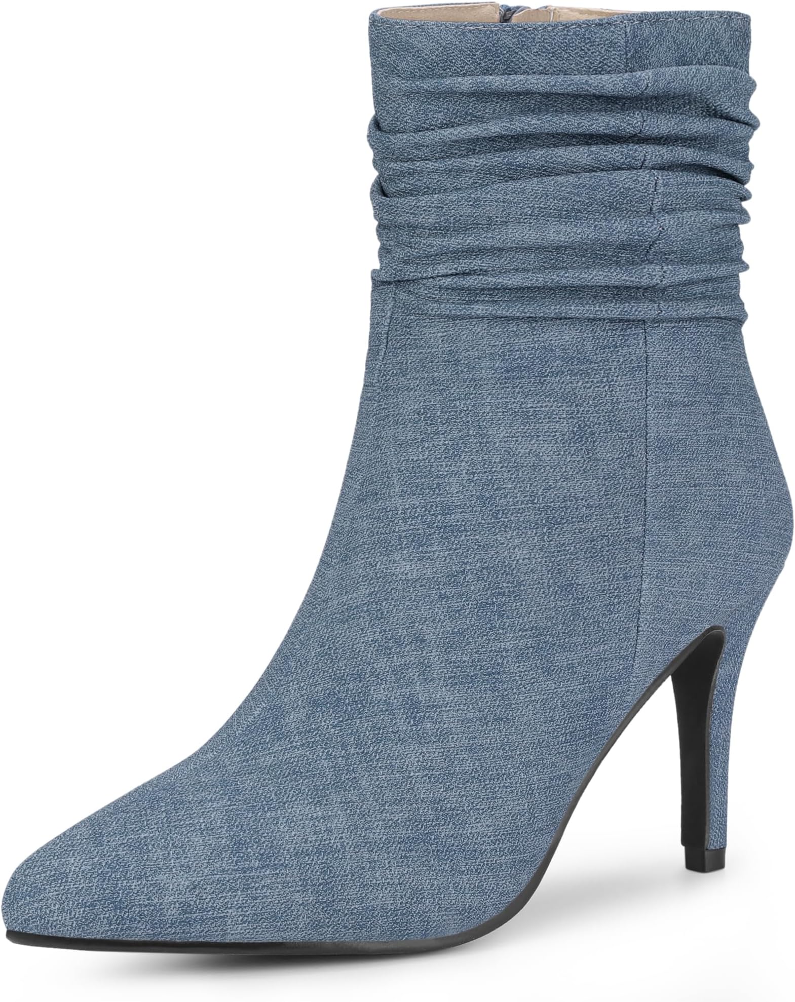 black boots and blue jeans