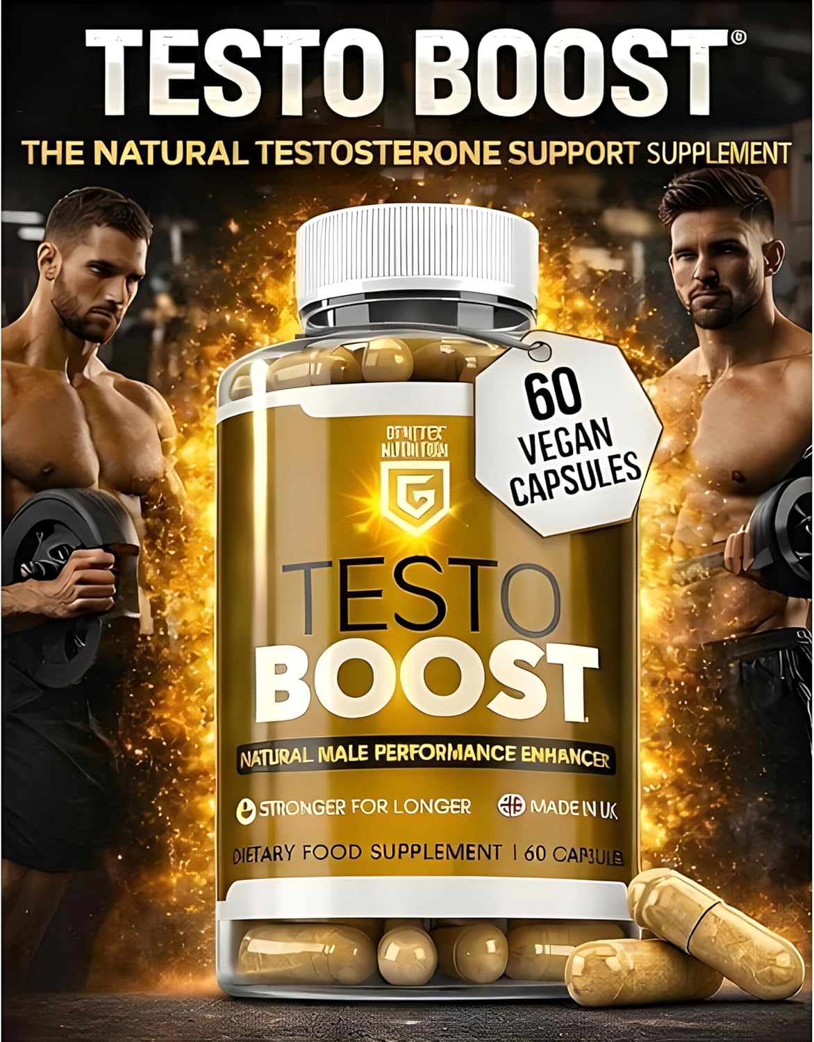 Extra Strong Pills for Men | Herbal Sex Pills to Boost Stamina, Libido & Energy | Natural Male Enhancing Supplement for Men's Performance & Prolonged Results | Food & Herbal Supplement | Made in UK 60 81iGJ06d2TL. AC SL1500