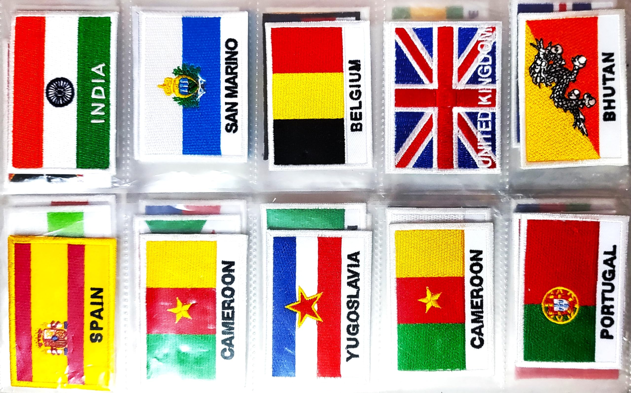 Sponsored Ad - Flags of The World 100 Different Country Embroidery Applique Flags Extremely Rare and Beautiful Collection