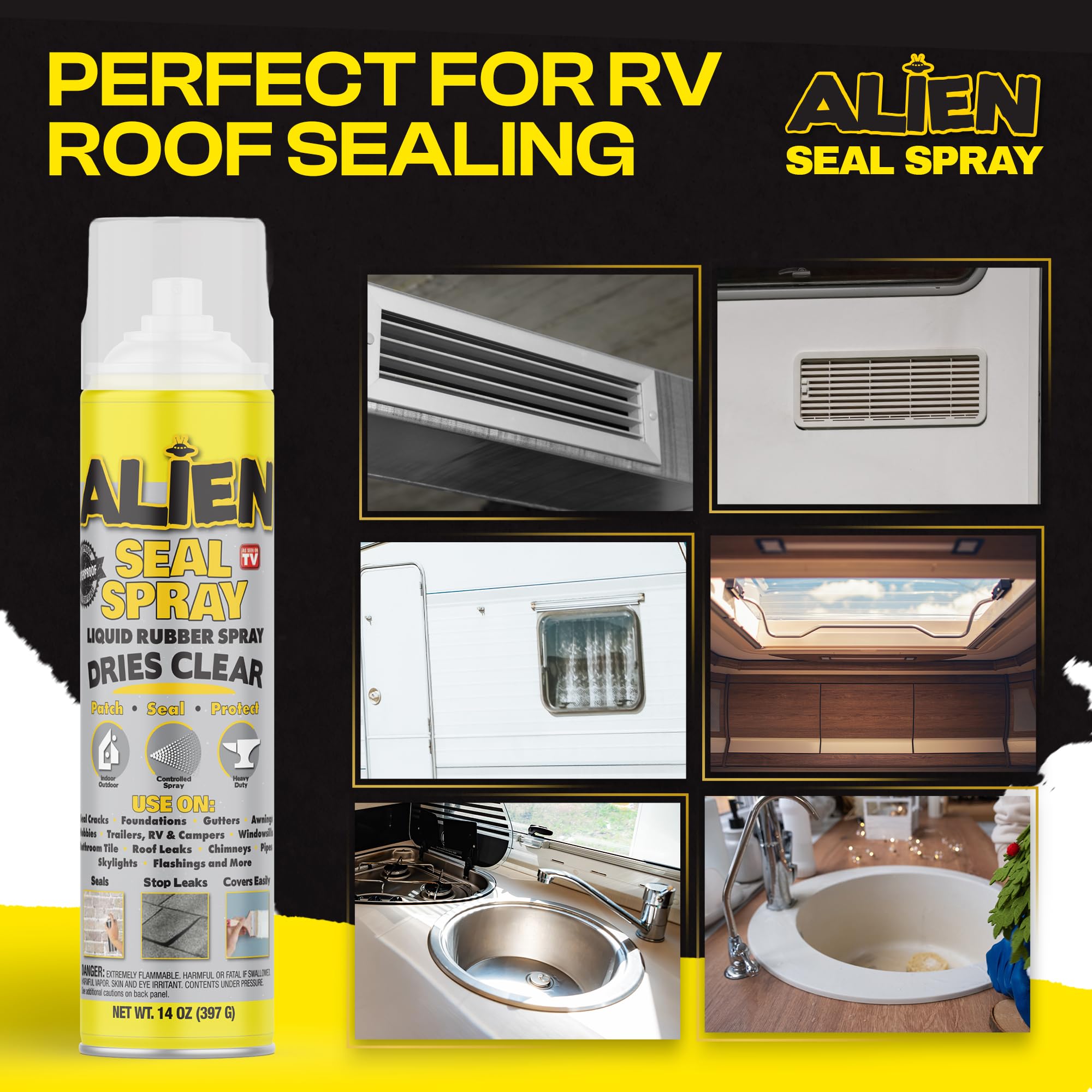 Snapklik.com : Alien Tape Liquid Sealant Spray, Waterproof Liquid ...