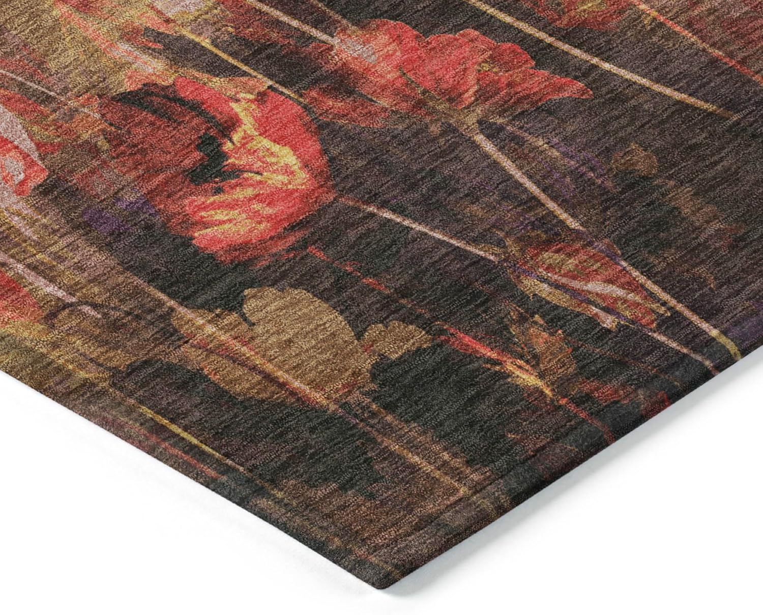 Addison Rugs Chantille ACN992 Gold 2'6" x 3'10" Indoor Outdoor Area Rug, Easy Clean, Machine Washable, Non Shedding, Bedroom, Entry, Living Room, Dining Room, Kitchen, Patio Rug
