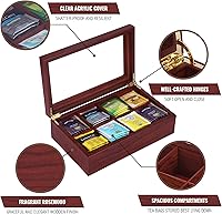 Vista 8 de Apace Living Caja de té (8 compartimentos) nogal oscuro + caja de té (8 compartimentos) palisandro