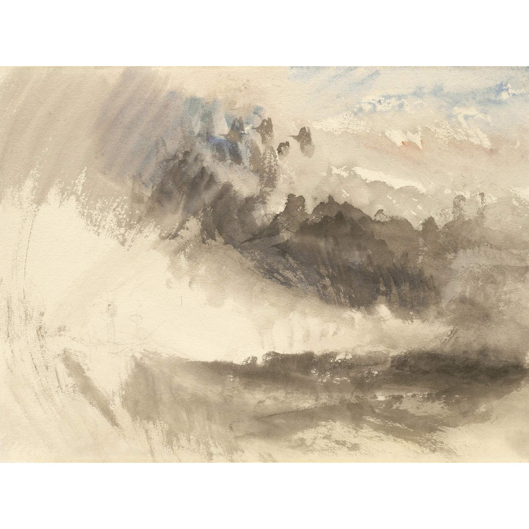 Artery8 Turner Sky And Sea Painting Premium Wall Art Canvas Print 18X24 Inch