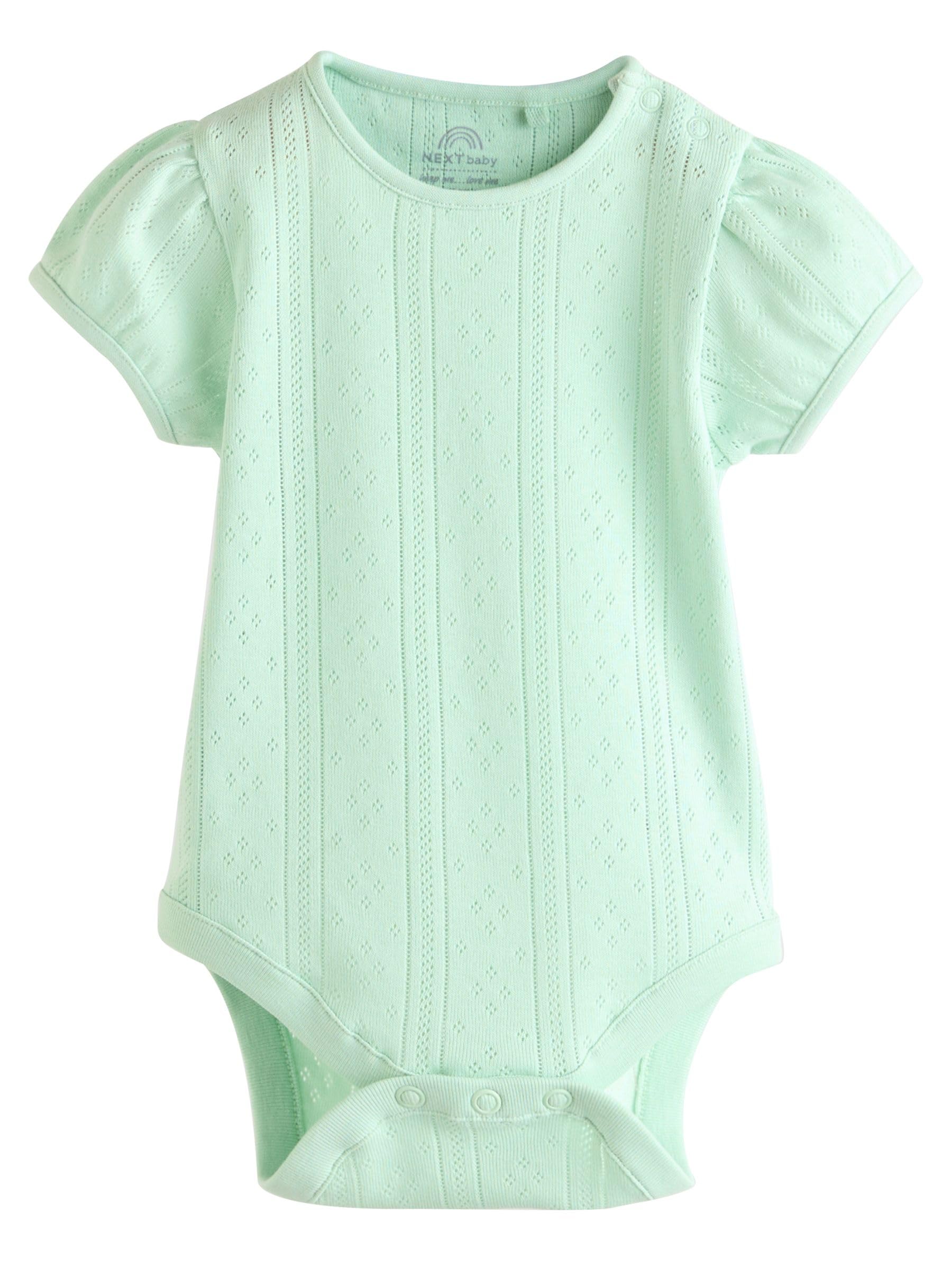 NEXT Unisex Bambino Confezione da 5 body a manica corta traforati per neonati