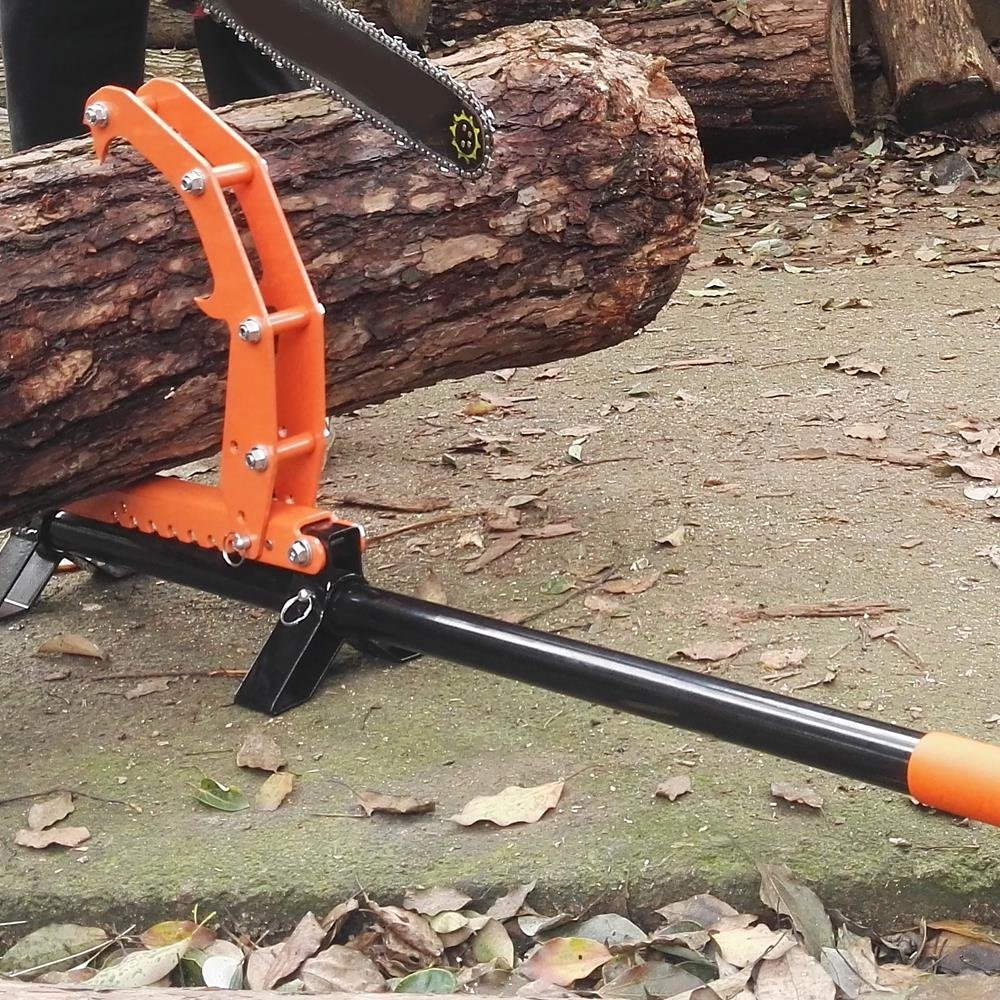 Fuxtec 5in1 Leva di abbattimento ad Artiglio Piegato 117cm - Ideale per l'abbattimento di Legna da ardere, giratronchi, voltatronchi Professionale