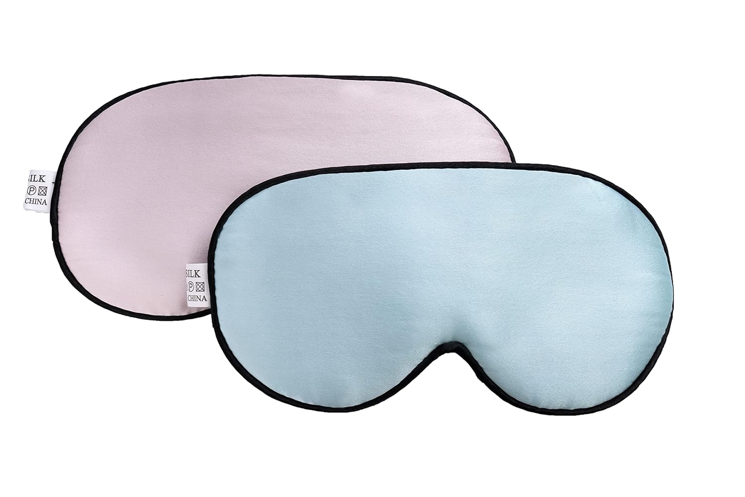 CHILDHOOD Super Soft Silk Sleep Mask for Kids with Adjustable Strap-Silk Eye Mask for Sleeping Blocking Lights Blue