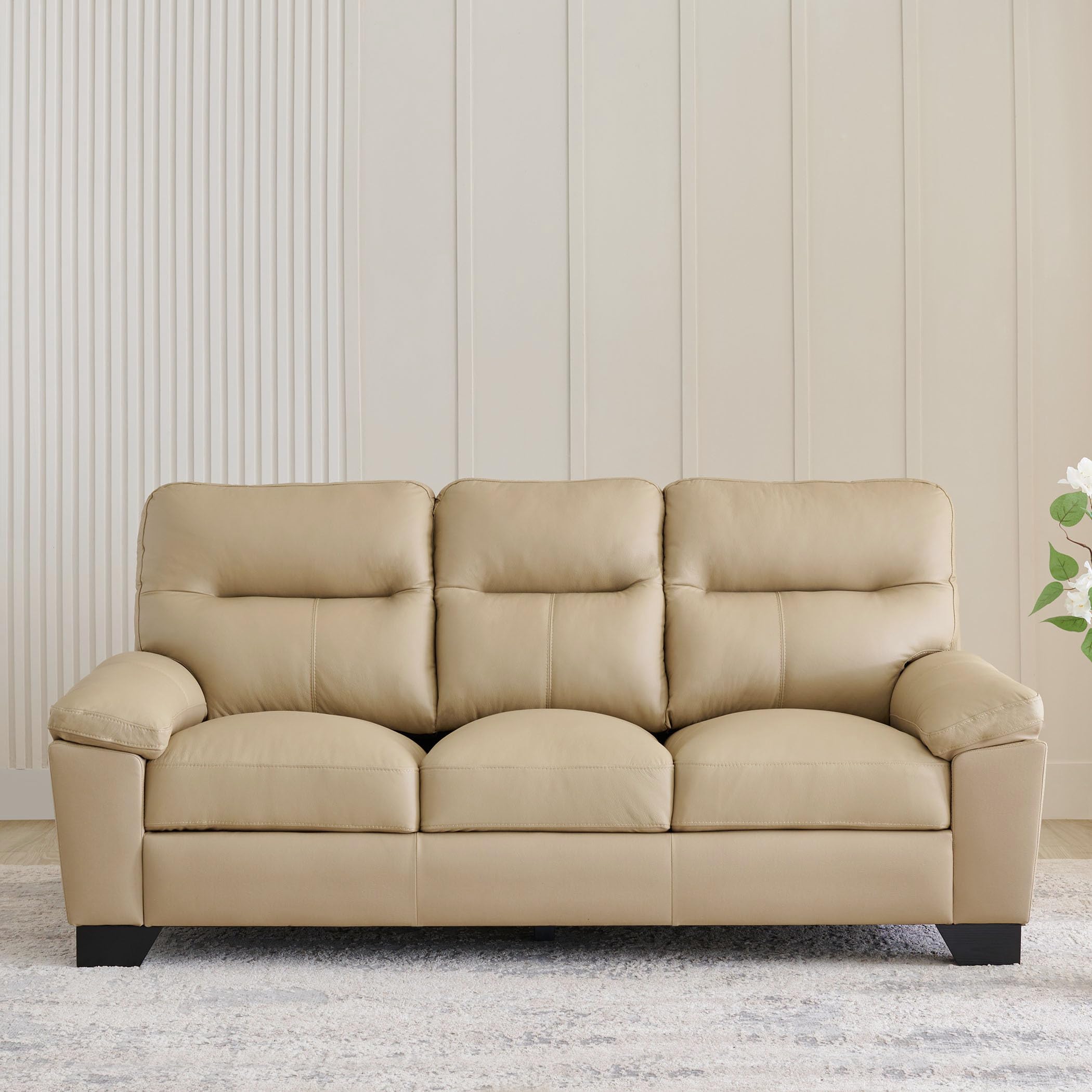 Home Centre | Winchester NXT Half Leather 3+2 Seater Sofa Set