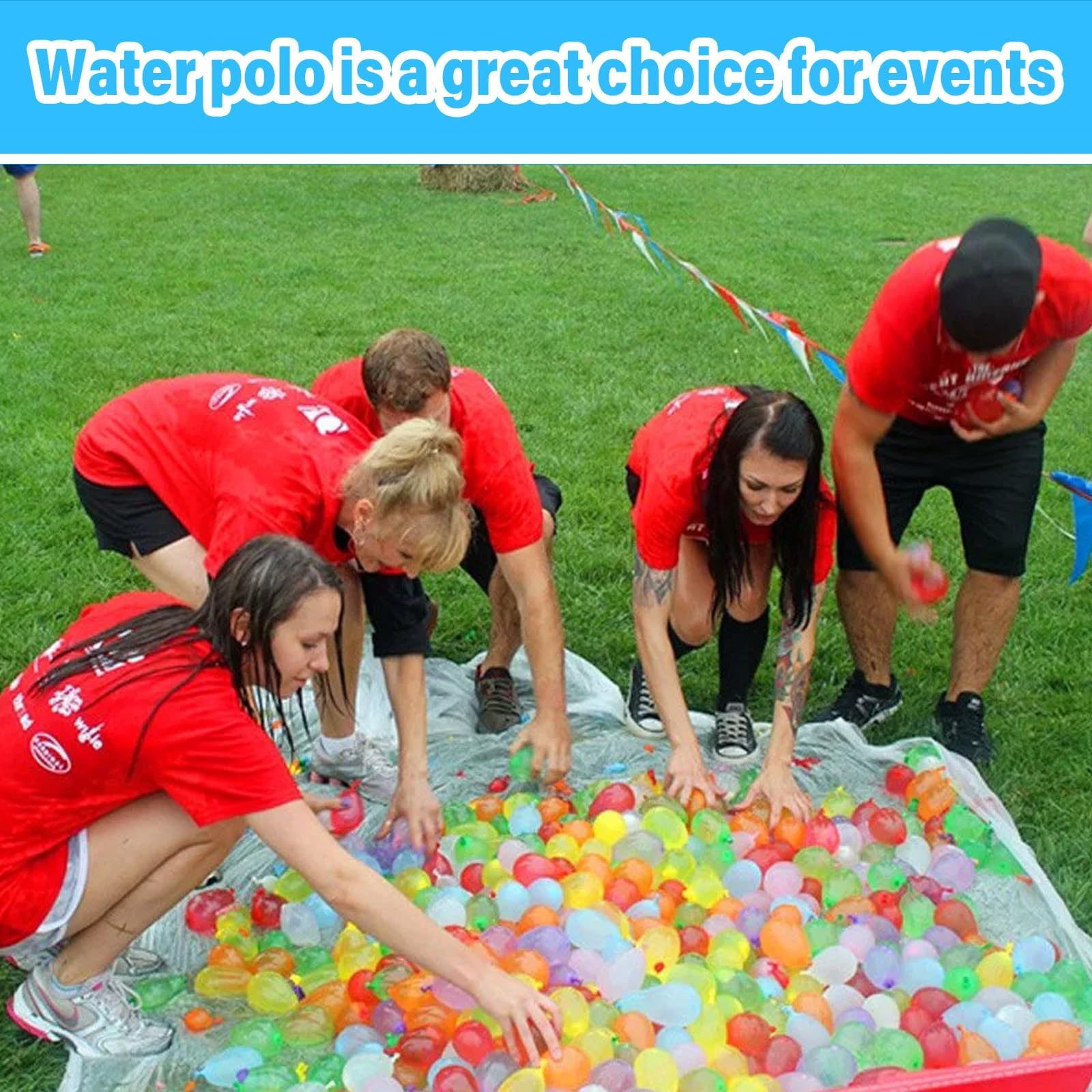 999 Bombe ad Acqua Autosigillanti,Confezione Multipla,Bombe D'acqua Riutilizzabili con 4 Connettori per Rubinetto, Palloncini D'acqua Colorati per Spiaggia,Feste in Piscina e Altro