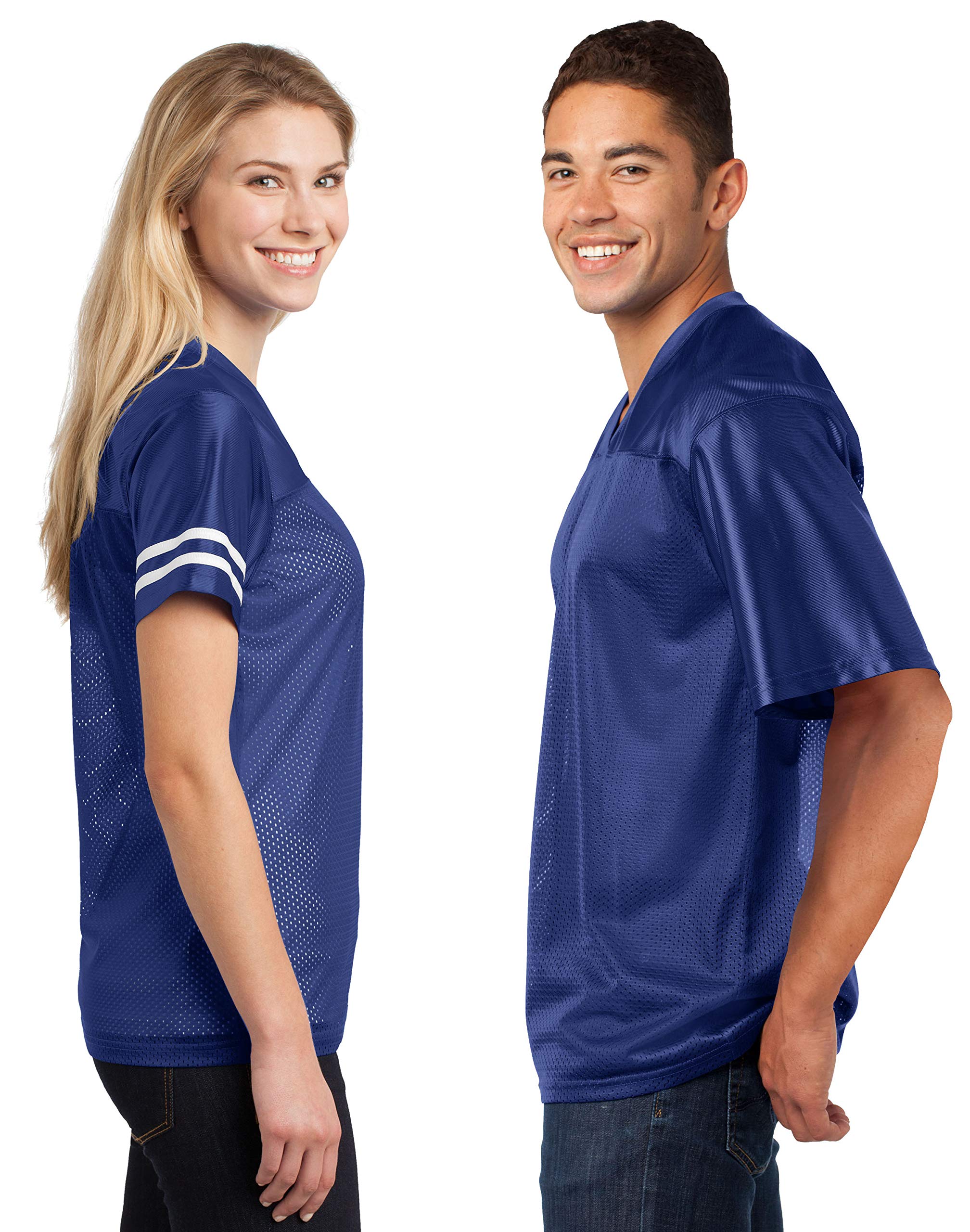 Custom 2-Sided & Double-Sided Jerseys for Men - Design Personalized T-Shirts, Tailored Team Uniforms, Unique Sports Apparel, Athletic Gear for Any Event or Team, True Royal Large