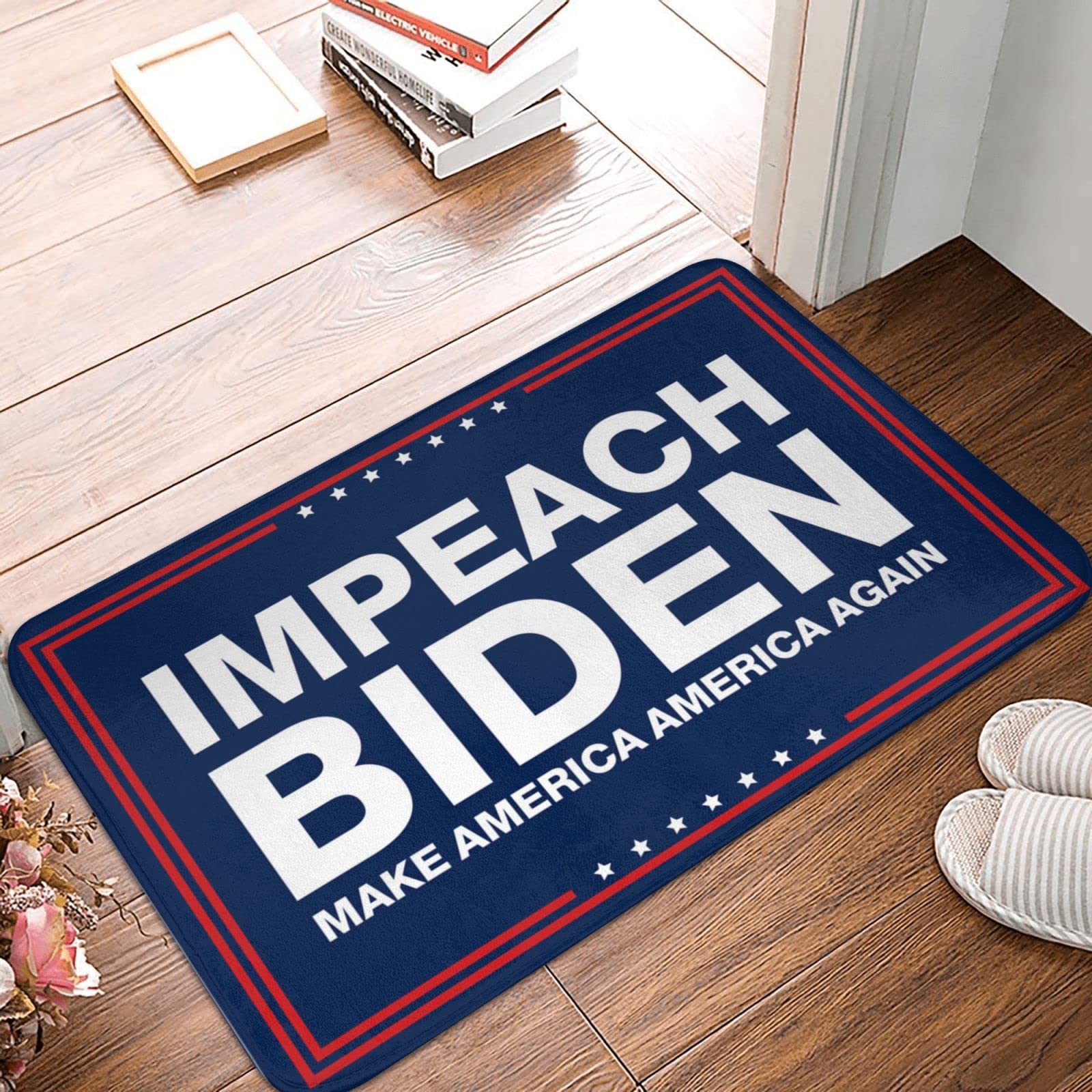 Paillasson Impeach Biden vintage pour décoration de Man Cave