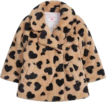 Amazon.com: Carter's Baby Girl's Faux Fur Fashion Jacket