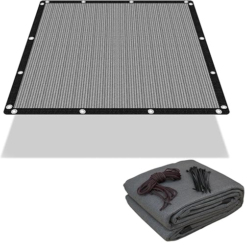 Miniatura 10 de FAIR WIND - Tela de Sombra 90% de Protección Solar, Pantalla de Privacidad, Cobertura para Patio, Toldo con Ojales, Red de Sombra para Jardín, Gris