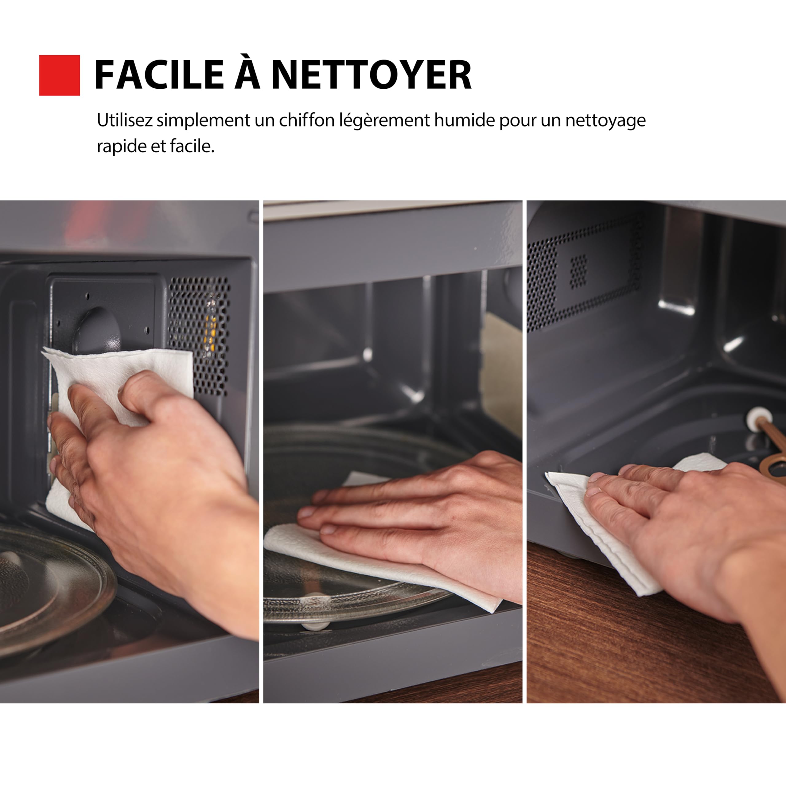 Toshiba Four Micro-ondes Posable 20L MW3-EM20PE(BM), 800W,6 Menus Automatiques, avec Éclairage LED Brillant, Noir