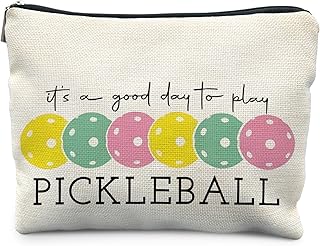 Pickleball Gifts for Women, Pickleball Makeup Bag Cosmetic Pouch, Pickleball Accessories Women