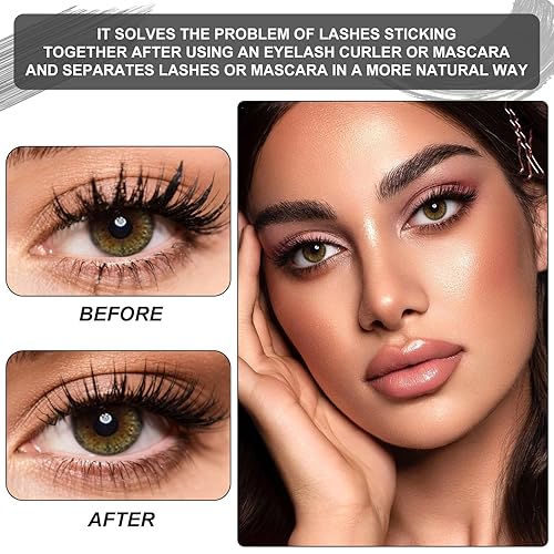 Miniatura 5 de Separador de peine de pestañas plegable Docolor Peine de pestañas plegable, aplicador de rímel de cejas, definidor de pestañas, herramienta de