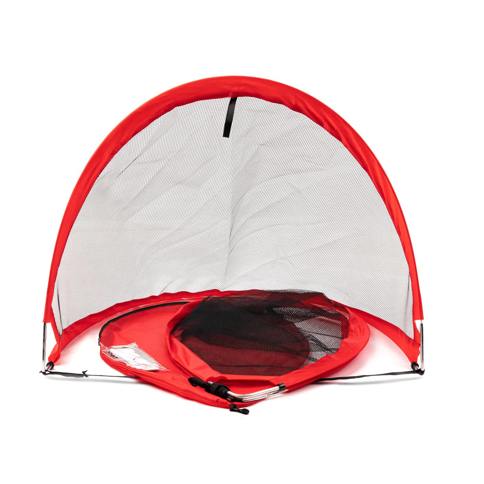 Bandito FunHockey Pop Up Torset für Kinder, 2 Größen, automatisch faltbares Fußballtor, wetterfestes Hockey Tor für Garten und Kinderzimmer, Floorball Mini Tor,Feldhockey Tor mit Tasche und Bodenhaken