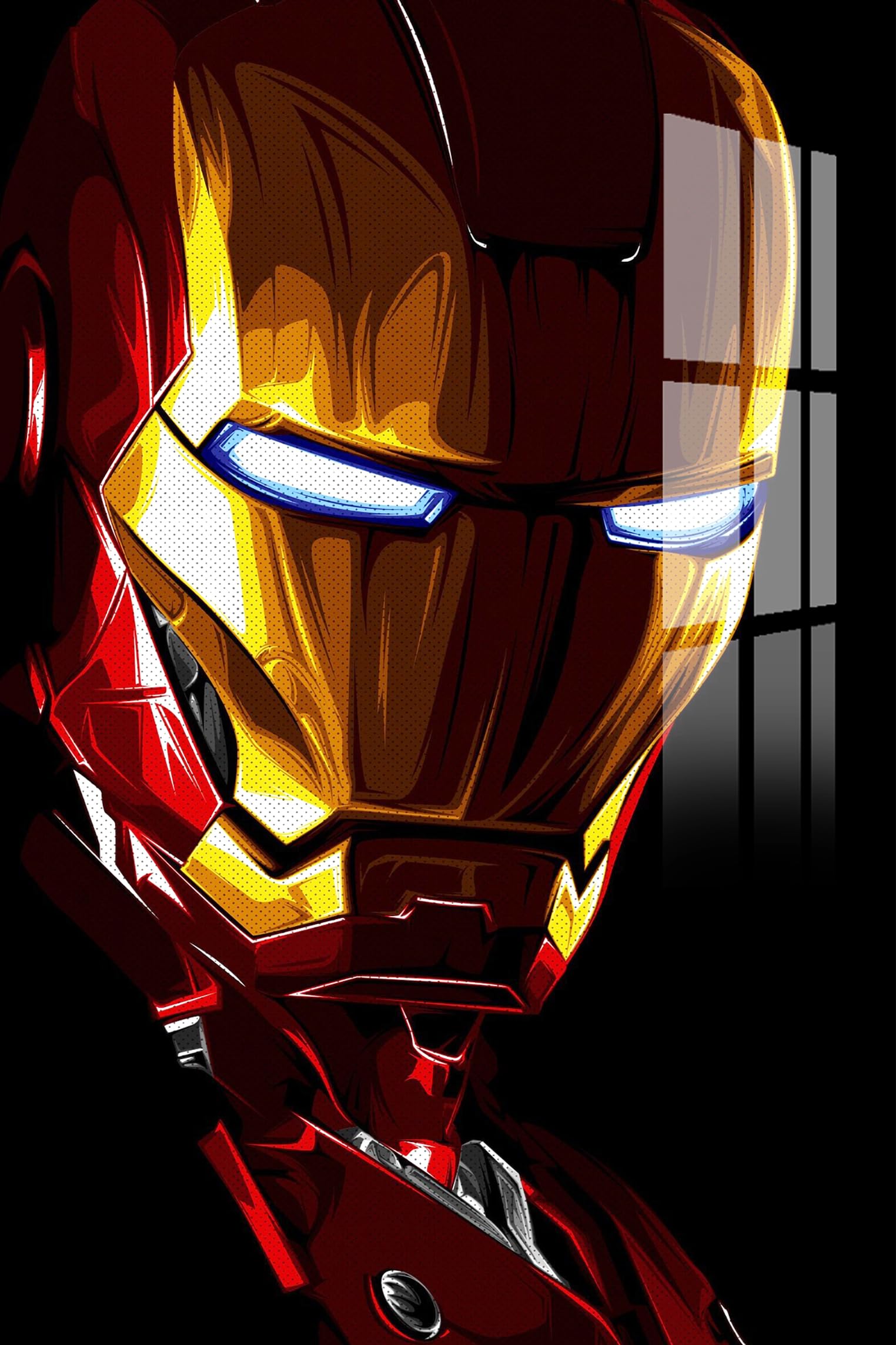 PREMIUM IRONMAN FRAME WITH HIGH GLOSSY EFFECT 12x18 inch, Wall Mounted Gift for Women Men Birthday Special Moment Home and Gaming room Decor Frameless Photo Print