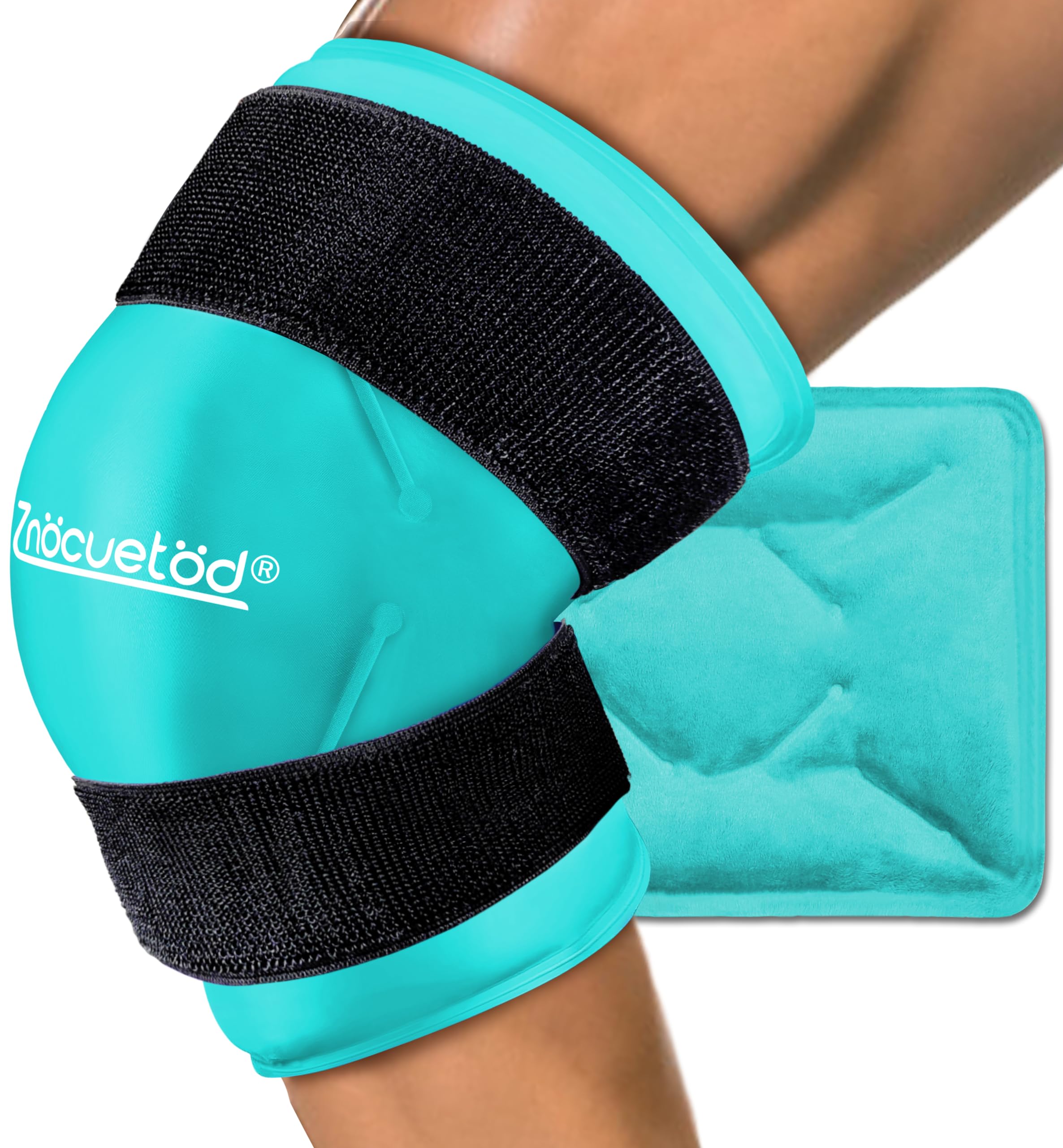 Ankle Knee Ice Pack Wrap for Pain Relief,Ice Packs for Injuries Reusable Gel with Cold Compress for Tendonitis, Meniscus Tear, ACL,Swelling,Bruises,Arthritis,Surgery Recovery (1 Pack,Green)