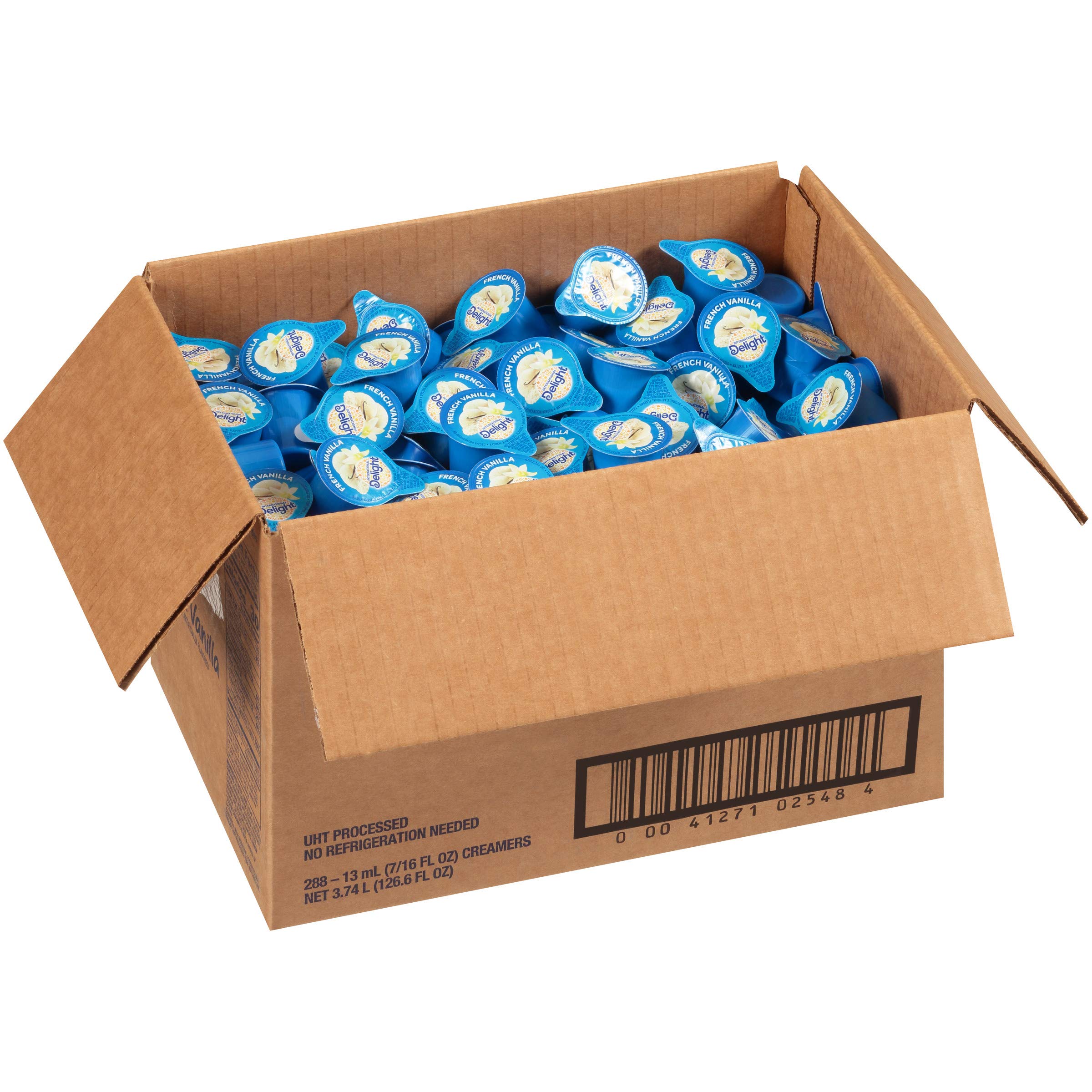 International Delight, French Vanilla, SingleServe Coffee Creamers, 288 Count (Pack of 1