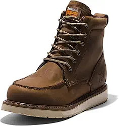 Bota de trabalho industrial masculina Pro Wedge 15 cm moc bico macio