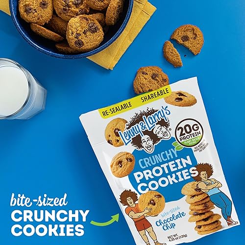 Miniatura 3 de Lenny & Larry's The Complete Crunchy Cookie, Chocolate Chip, 0.21 oz de proteína vegetal, vegana, sin OMG, bolsa de 4.25 onzas (paquete de 6)