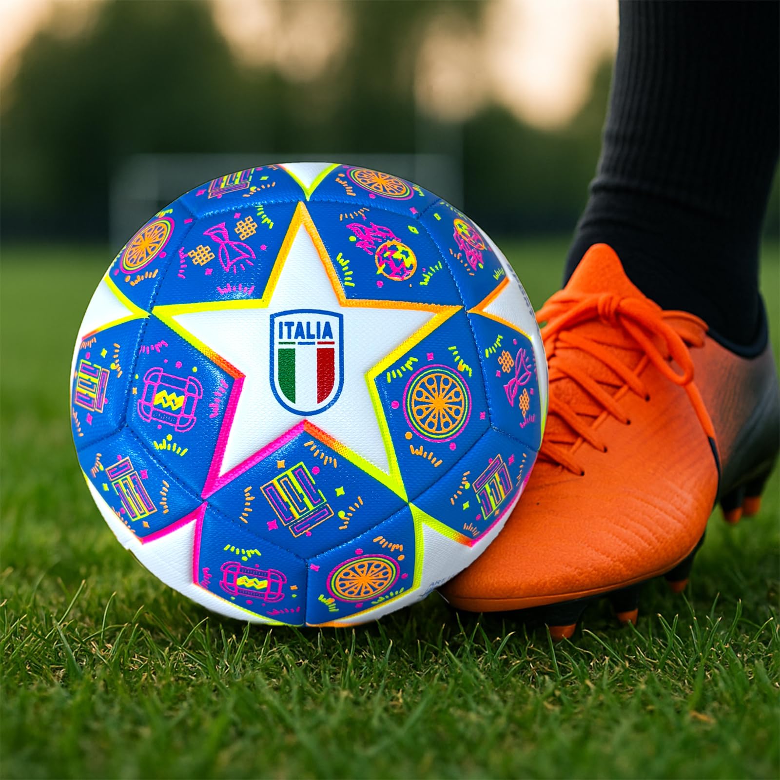 Palla da Calcio da Adulto Ragazzo - Palloni da Calcio Allenamento per Tempo Libero - Pallone Italia Grande Misura 5 - Palla per Bambino - Soccer Ball - Idea Regalo Bambini Adulti