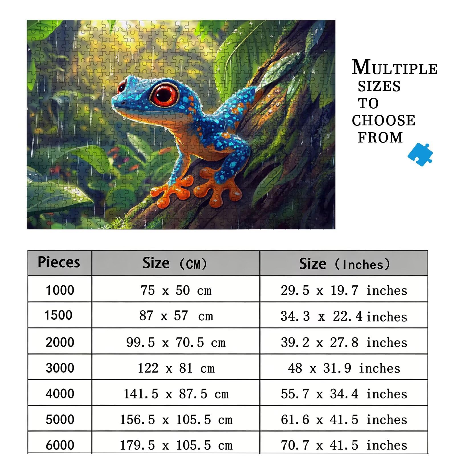 Puzzle 2000 Teile Tier, Holzpuzzle Erwachsene, Klassisches Lernspiel Puzzle Wald, Groß Impossible Jigsaw Puzzles, Wunderschönes Deko Puzzes und Geschenke, Bastelset Erwachsene 99.5 X 70.5cm 8p-720