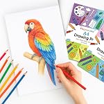 DagouColor Drawing Set, 48PC (24 Colors) Colored Pencil, 2*A4 and 2*A3 Double-Sided Plain White Smooth Papers Pad, 100 GSM, Sketch Books for Beginning Artists Adults Kids Boys Girls Toddlers | Double-Sided White Smooth Drawing Paper Pads + 48PC (24 C