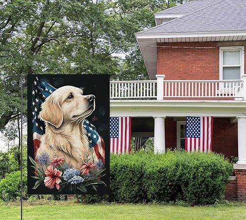 Miniatura 3 de Balgardekor Bandera patriótica del 4 de julio para el jardín del Día de los Caídos de 12 x 18 pulgadas, de doble cara para exteriores, Día de la