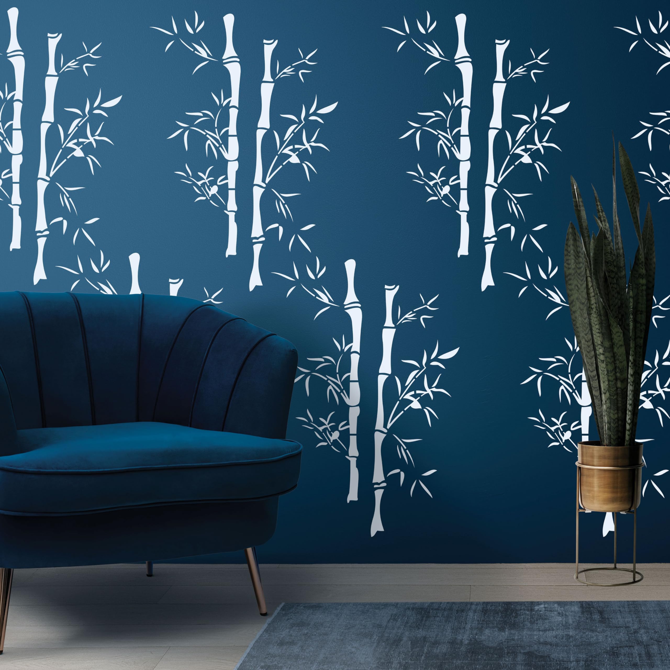 StenCart Stencil for Wall Painting Home Bamboo Sticks Reusable Wall Stencil Design for Wall Decoration(16inch x 24inch)–DIY Reusable Design Suitable for Home & Office (Pack of 1, (STC1624-103)) (B0CR1TTHY1) Amazon Price History, Amazon Price Tracker
