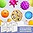 ROHSCE Montessori Toys Sensory Balls for Babies, Colorful Textured Sensory Toys for Babies 1-3, Hand Catching Baby Balls, Wheat Straw Baby Rattle Baby Toys Newborn Gifts for 6-12 Months