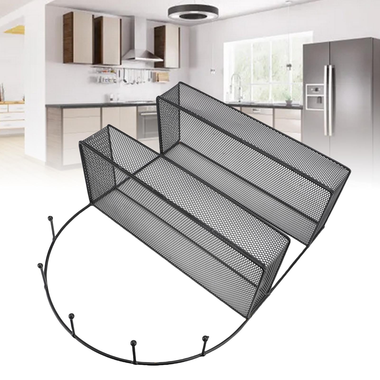 Bewinner Estante Lateral para Refrigerador, Diseño de 2 Niveles