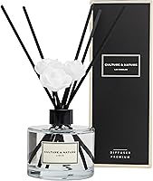 Vista 33 de CULTURE & NATURE - Set de difusor de varillas de 6.7 onzas líquidas (200ml) - Difusor con varillas perfumado a vainilla - Fragancia para el hogar