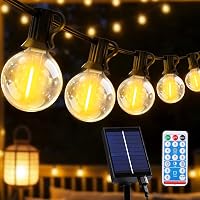 Qxmcov Catena Luminosa Esterno Solare, 10M Luci Solari Esterno Giardino con 15+1 G40