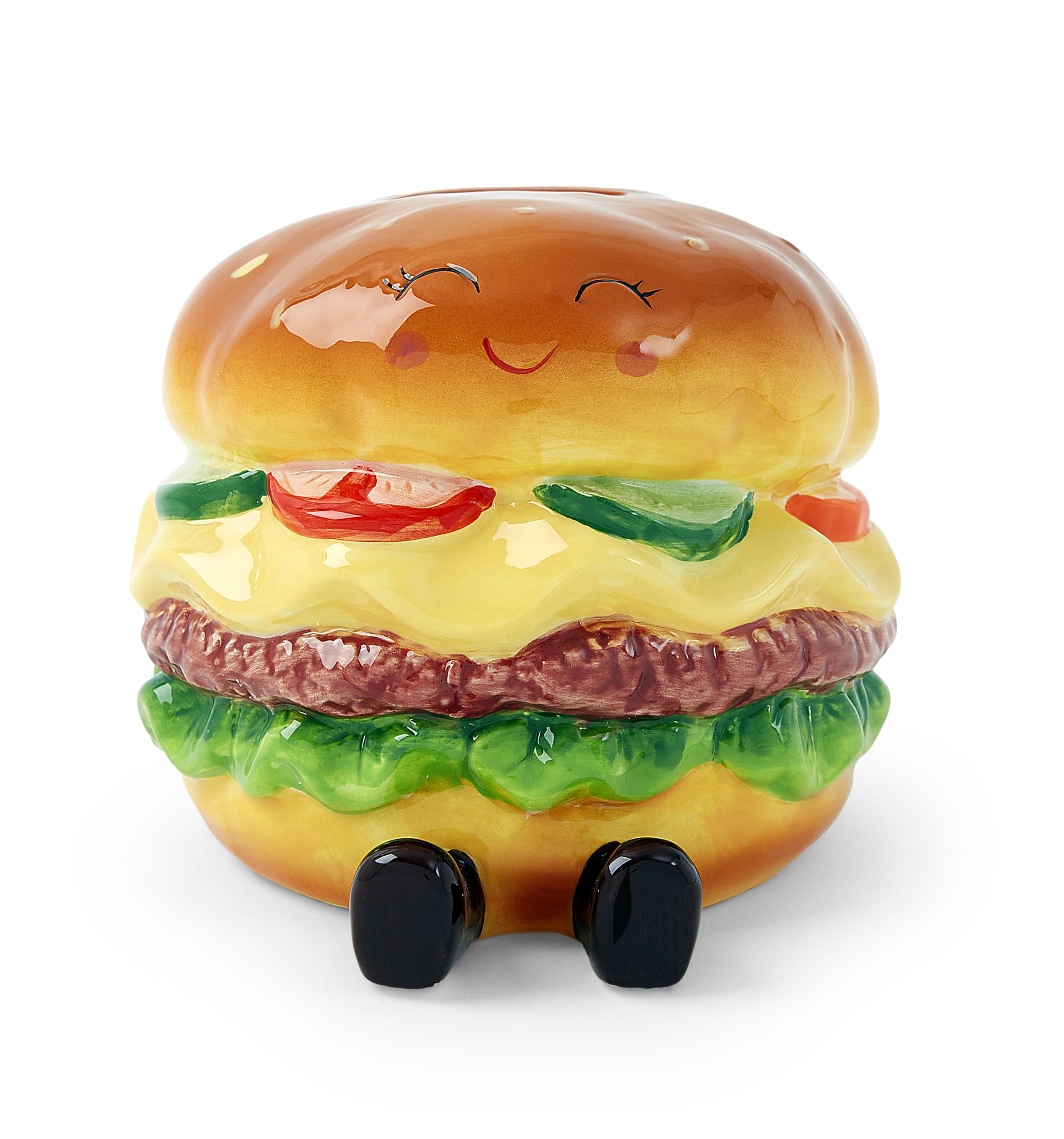 Mousehouse Gifts Multicolor Playful Hamburger Themed Piggy Bank For Children, Money Box For Kids, Ages 3+