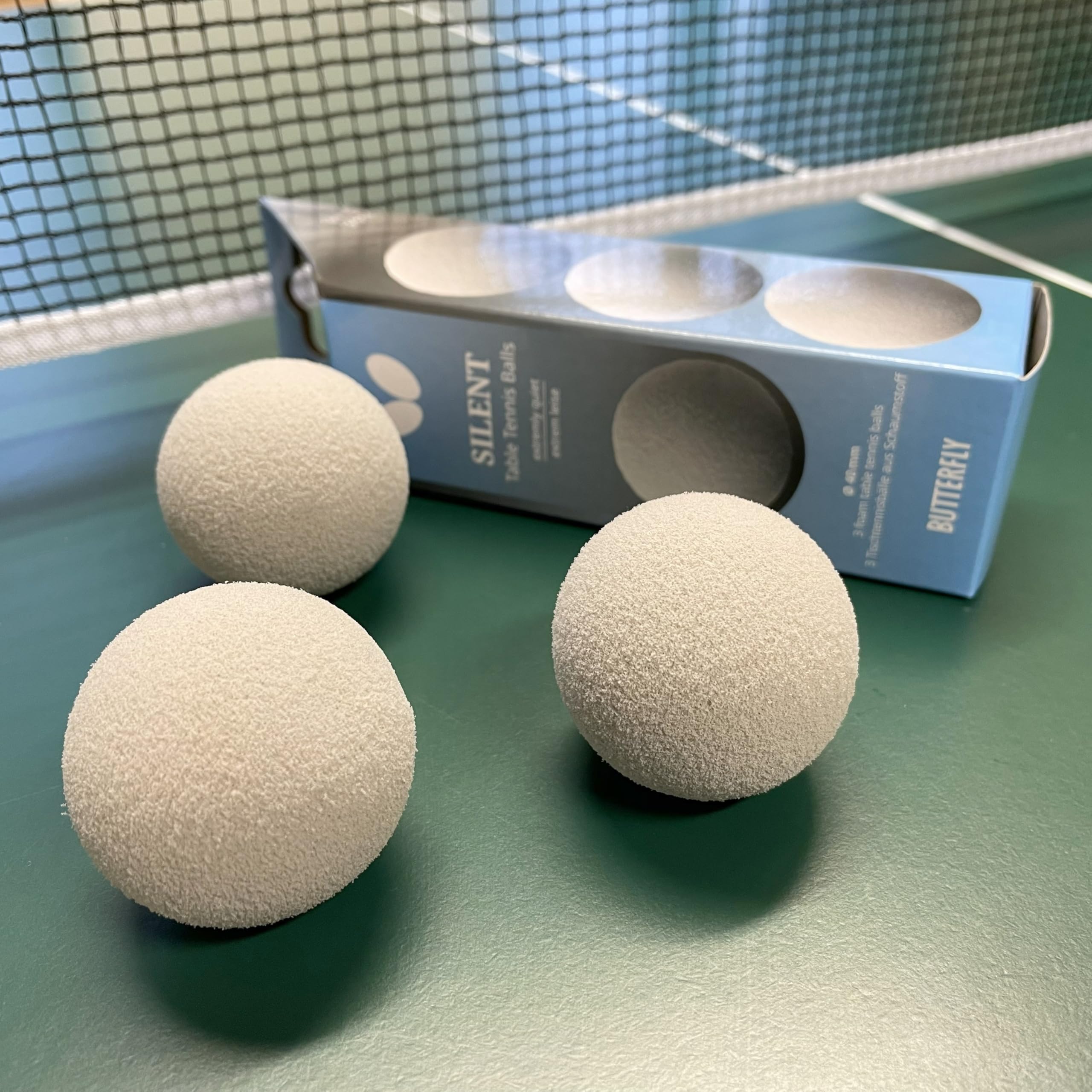 Balle de ping pong silencieuse en mousse PPB 100 SILENT x6