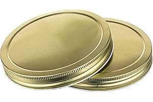Kitchentoolz 2pk of Lids for 1 Gallon Wide Mouth Glass Jars