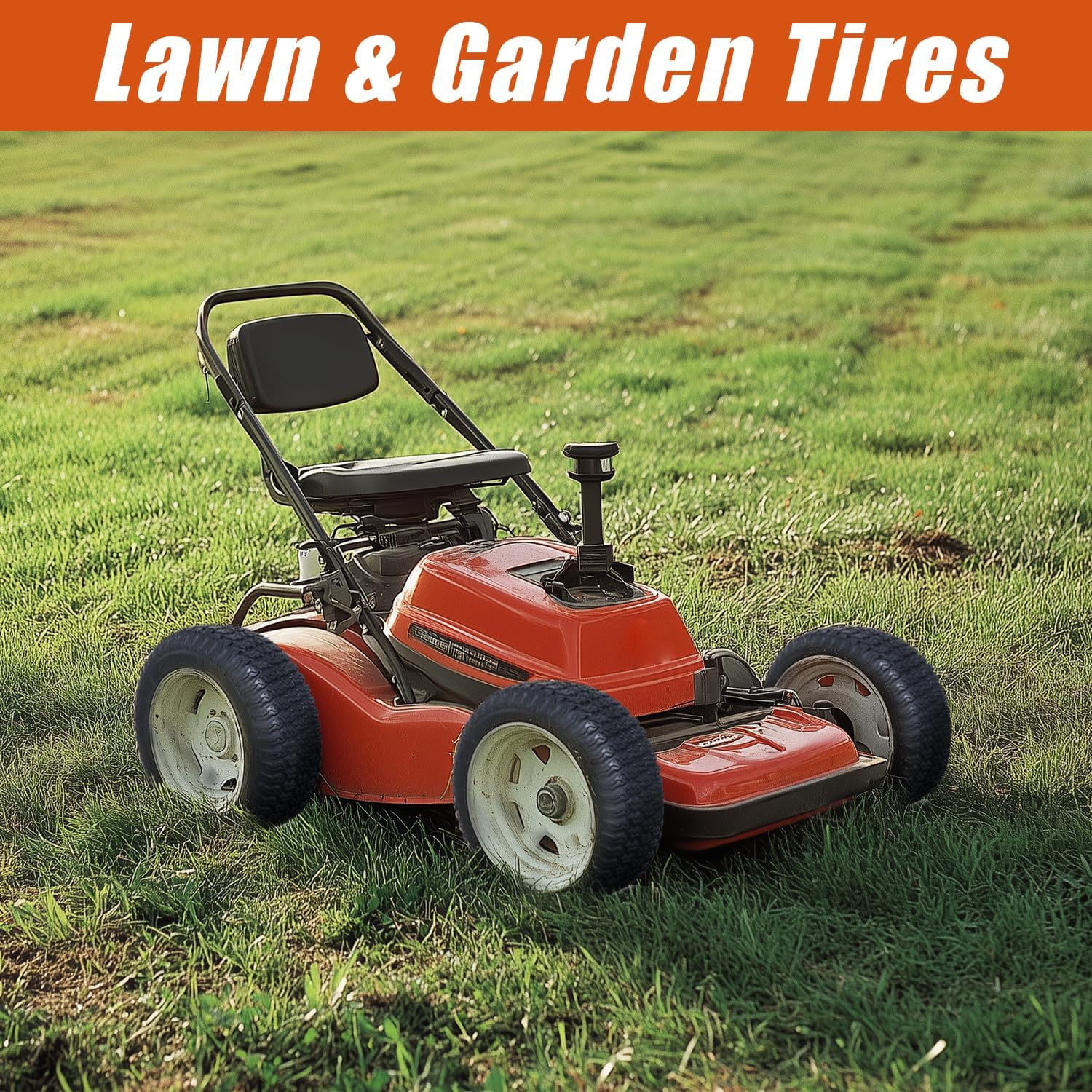 HALBERD 11x4.00-5 Lawn Mower Tires 4PR Turf Friendly Garden Tractor Tires Enhanced Traction & Durability for Optimal Performance, Tubeless, Set of 2