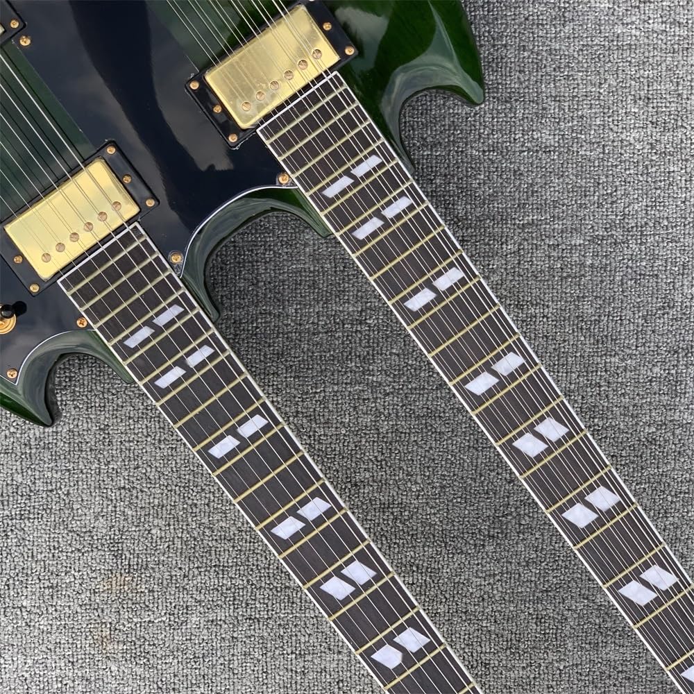 Chitarra elettrica a doppio manico personalizzata 6 + 12 corde, EDS1275, chitarra