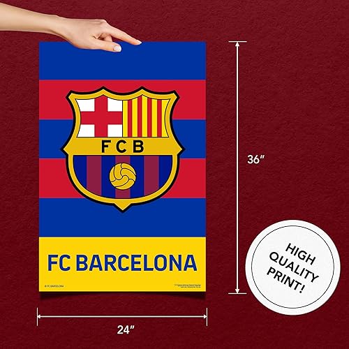 Miniatura 2 de Desert Cactus FC Barcelona - Póster de fútbol de fútbol de 24 x 36 pulgadas, decoración oficial para fanáticos (24 x 36 pulgadas, estilo I)