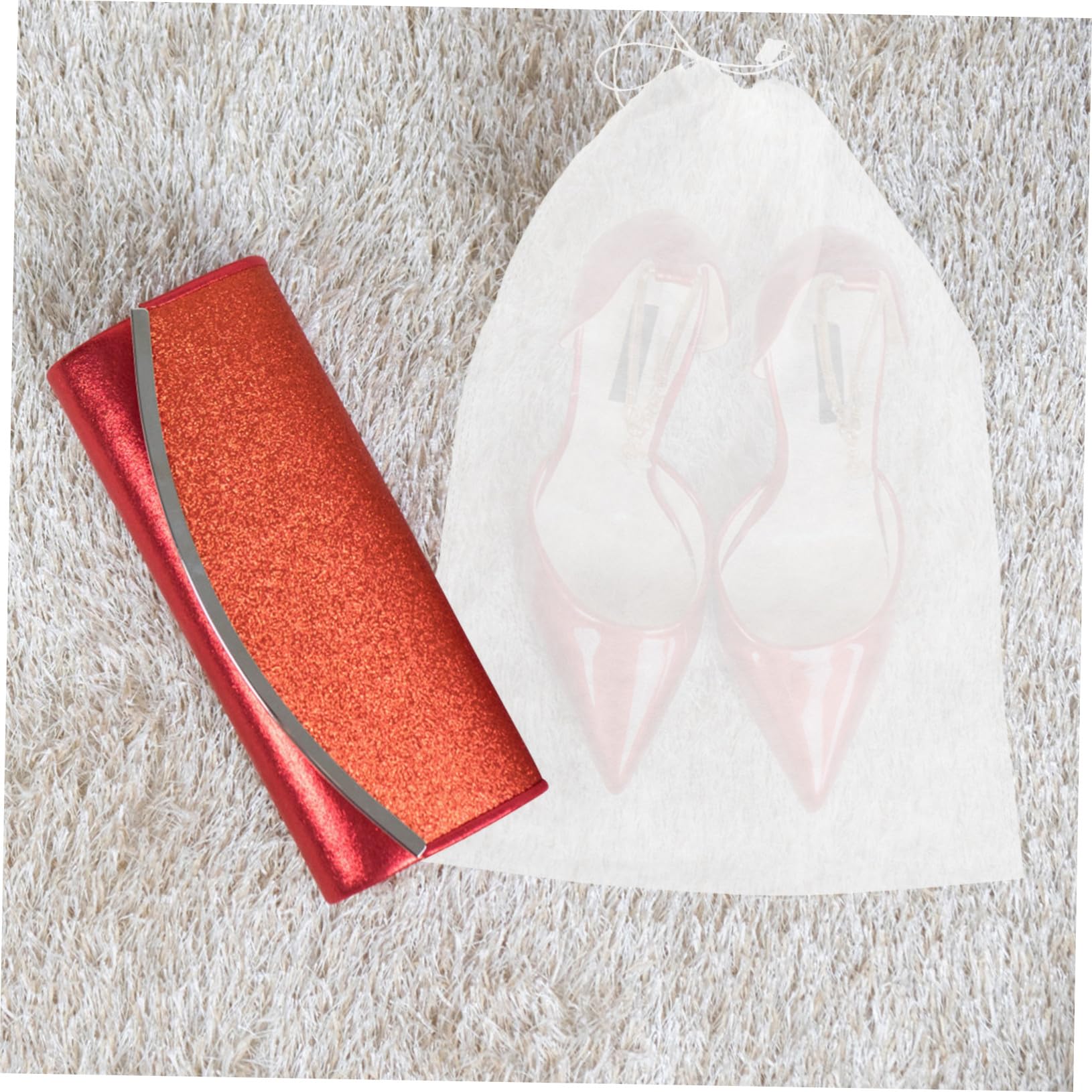 Sacche per Scarpe da Viaggio Coulisse Non Tessuto 50 Pezzi | Bianco, per Scarpe da Danza e Stivaletti Bassi, Uso Casa e Viaggio, Chiusura Cordino