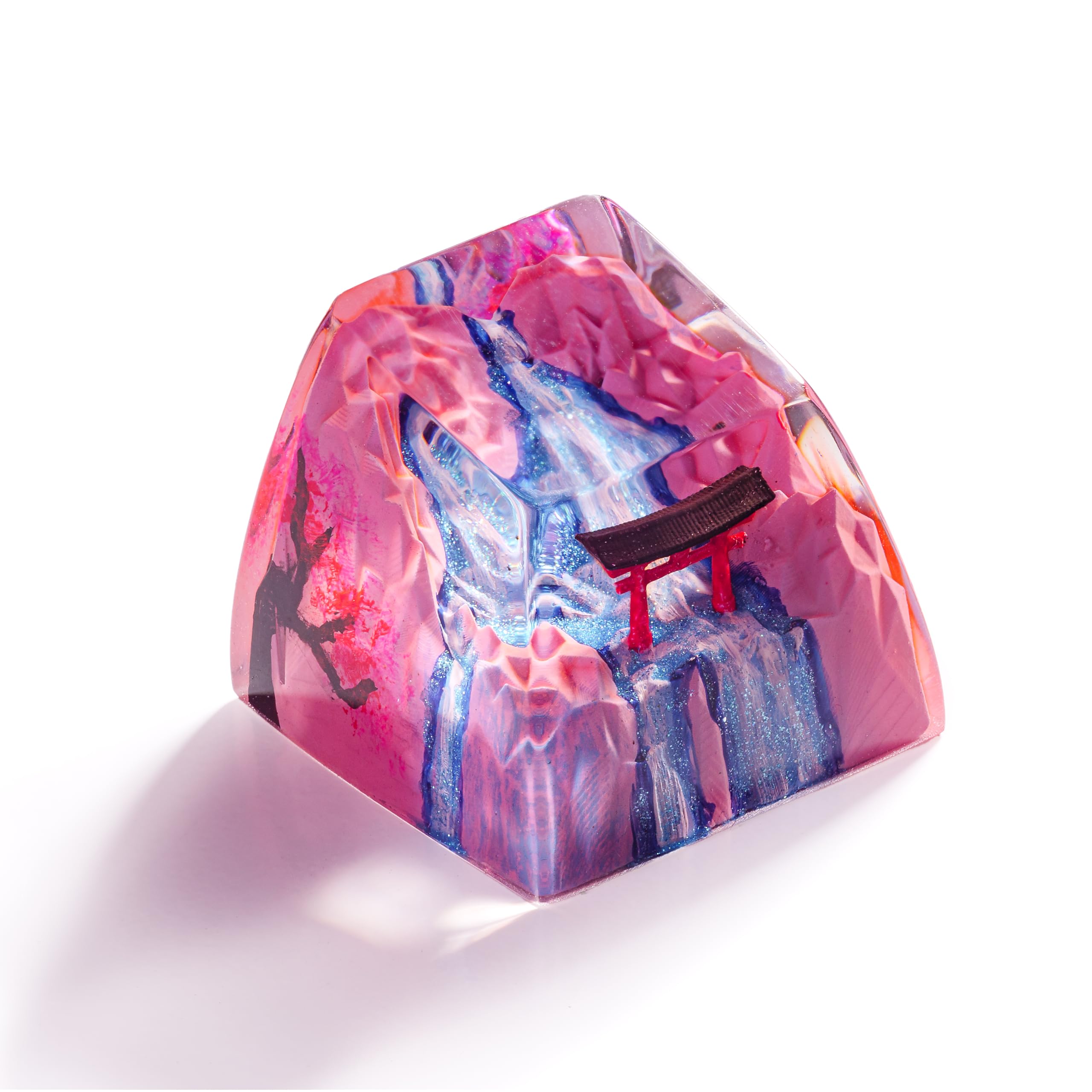 Handmade Artisan Japanese Torii Gate Resin Keycaps - R5/Esc