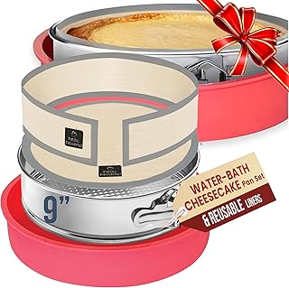 Cheese Cake Pans for Baking - NON TOXIC 9 Inch Spring Form Pan for Chees...